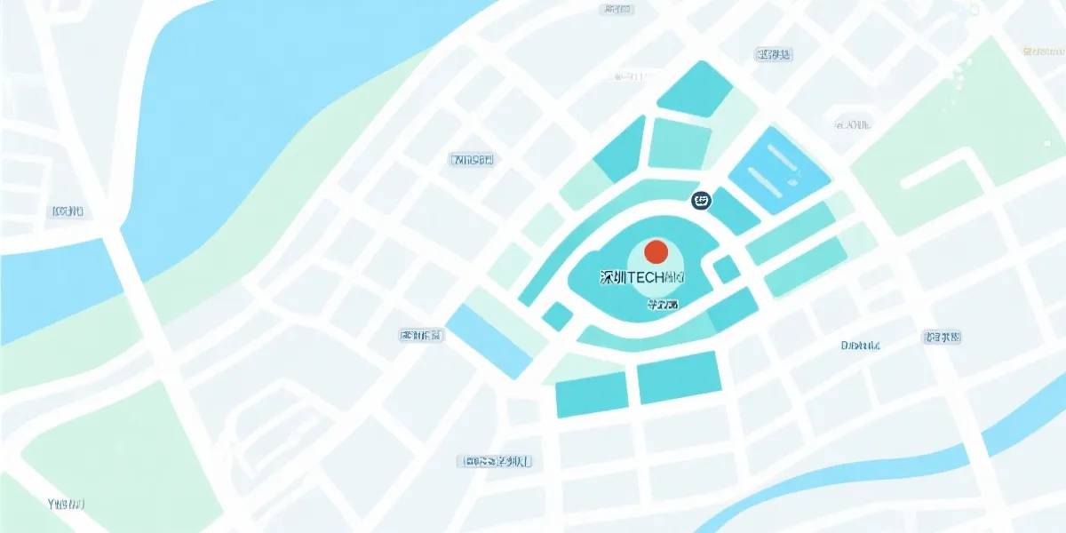 Shenzhen location abstract map